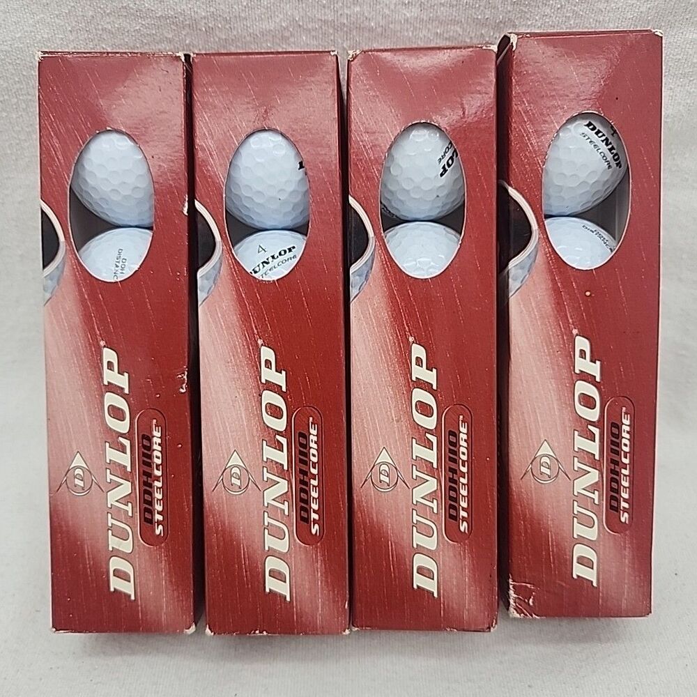 Golf Balls Dunlop DDH 110 Steelcore Distance 4 Boxes Of 4=16  New Made in USA